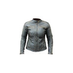 Blouson cuir femme archive classic brun - l