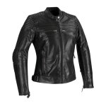 Blouson cuir femme bering lady morton noir - t0
