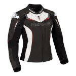 Blouson cuir femme bering lady vip - r noir / blanc - t0