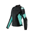 Blouson cuir femme dainese racing 4 lady noir / acqua - green - 40