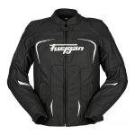 Blouson cuir femme furygan ariana noir / blanc - s