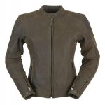 Blouson cuir femme furygan debbie marron - s
