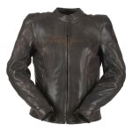 Blouson cuir femme furygan meryl marron - s