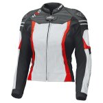 Blouson cuir femme held street 3. 0 blanc / rouge - 36