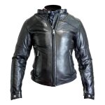 Blouson cuir femme helstons audrey noir - s