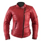 Blouson cuir femme helstons ks 70 rouge - l