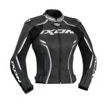 Blouson cuir femme ixon vortex lady noir / blanc - xs