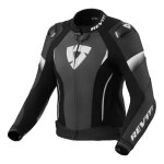 Blouson cuir femme rev it xena 4 pro ladies black / white - 38