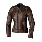 Blouson cuir femme rst roadster iii marron - xs
