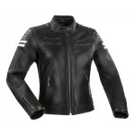 Blouson cuir femme segura funky noir / blanc - t1 Blouson cuir femme segura funky noir / blanc - t1