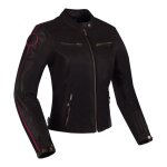 Blouson cuir femme segura lady devon noir / bordeaux - t5