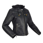 Blouson cuir femme segura lady dorian 2 noir - t0