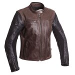 Blouson cuir femme segura lady nova marron / noir - t1