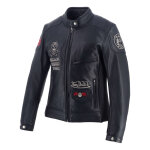 Blouson cuir femme von dutch x helstons pretty noir - s