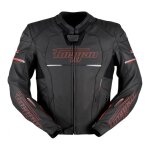 Blouson cuir furygan nitros noir / rouge (compatible airbag furygan) - s