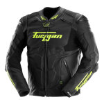 Blouson cuir furygan raptor evo 3 noir / jaune - 2xl