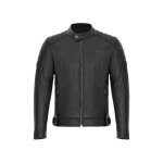 Blouson cuir gasoline gt trophy noir - s