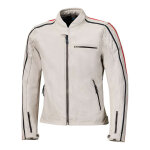 Blouson cuir held brixham grey / red - 48