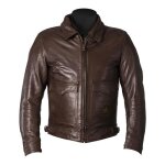 Blouson cuir helstons bill marron - s