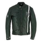 Blouson cuir helstons seventy one vert - m
