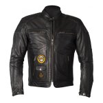 Blouson cuir helstons tracker noir - m