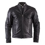 Blouson cuir helstons trust noir - s