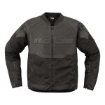 Blouson cuir icon overlod 3 noir - s
