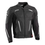 Blouson cuir ixon ceros noir / blanc - l