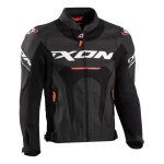 Blouson cuir ixon jackal noir / blanc / rouge - m