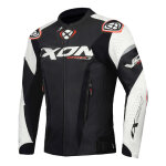 Blouson cuir ixon vortex 3 noir / blanc - xs