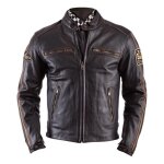 Blouson cuir oldies helstons ace marron - s