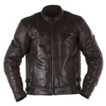 Blouson cuir overlap barry marron - m