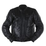 Blouson cuir overlap barry noir - s