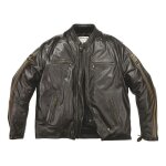 Blouson cuir rag helstons ace big body marron - 7xl