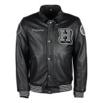 Blouson cuir rag helstons cheyenne noir / noir - m