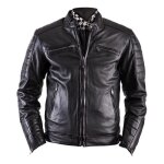 Blouson cuir rag helstons cruiser noir - xl