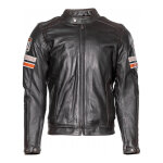 Blouson cuir rag helstons elron marron / orange / beige - xl