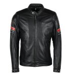 Blouson cuir rag helstons elron noir - m