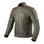 Blouson cuir rev'it cordite vert olive - 46