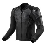 Blouson cuir rev'it hyperspeed air noir / gris - 46