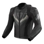 Blouson cuir rev it quantum 3 pro black / anthracite - 48