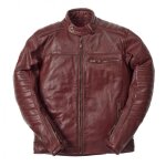 Blouson cuir ride and sons getaway cow skin bordeaux - s