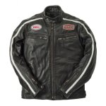 Blouson cuir ride and sons heritage racing buffalo skin noir - s