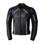 Blouson cuir rst s1 noir / gris / bleu - 2xl