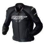 Blouson cuir rst tractech evo d3o noir / blanc - l