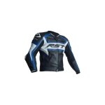 Blouson cuir rst tractech evo r bleu - m