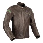 Blouson cuir segura cobra marron / vert - s