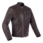 Blouson cuir segura devon marron / kaki - s