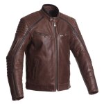 Blouson cuir segura horner marron / noir - m