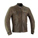 Blouson cuir segura jayzer marron / kaki - s